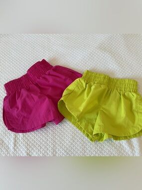 Habitual Girls Pink and Lime Pull-On Shorts